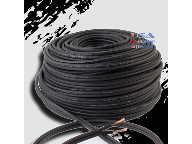 16 Gauge 25 Feet OFC 100% Copper Marine Car Home Audio Speaker Zip Cable Wire US
