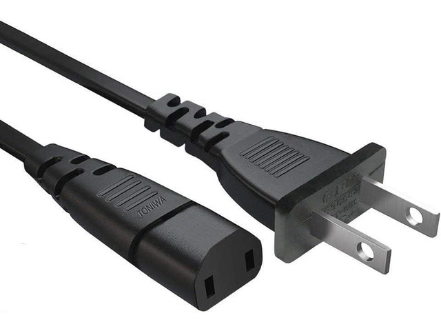 Factory Part - AC Power Cord - 5 ft Cable - Compatible with TCL Models: 75R617,75R617CA, 75S434, 85S435, 85R745 and 75S535