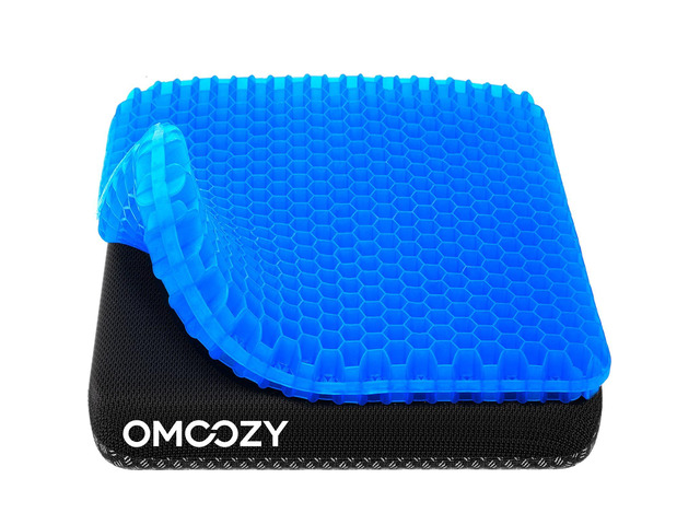 Gel Seat Cushion, Cooling Honeycomb Design for Office Chair Car Wheelchair Cool & Breathable, Soft & Comfortable