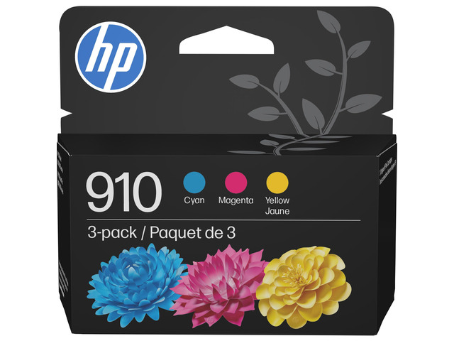 910 Cyan, Magenta, Yellow Ink Cartridges (3-Pack) Works with OfficeJet 8010, 8020 Series, OfficeJet Pro 8020, 8030 Series Eligible for Instant...