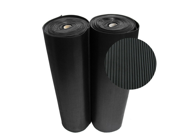 Ramp Cleat Non-Slip Outdoor Rubber Mats - 1/8' x 3 ft x 6 ft