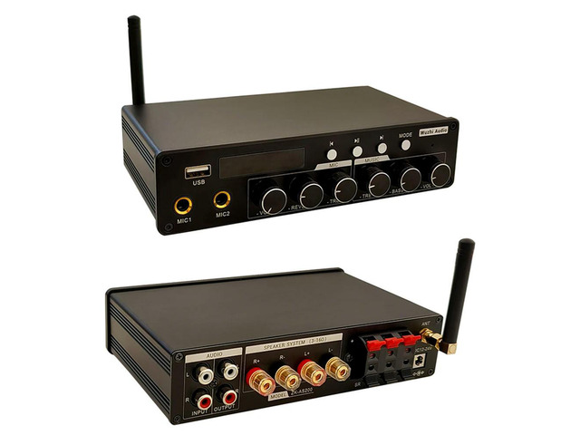 DC 12-24V ZK-AS TPA3116D Subwoofer Bluetooth-compatible Amplifier HiFi 2.1 Digital Audio Power Amplifiers 200W Sound Amplificado