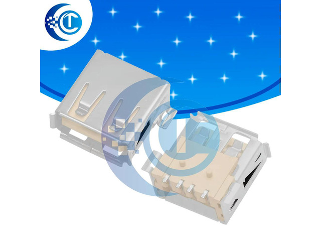 10PCS PCB Mount USB-A Female Connectors - Reliable Standard Solder Jacks for DIY Electronics
