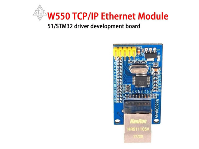 1pcs W5500 Ethernet Network Modules For TCP/IP 51/STM32 SPI Interface 3.3V 5V I/O MCU
