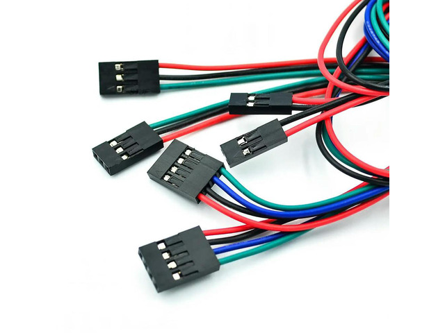 10pcs/lot 70cm 4 Pin Female to Female Jumper Wire Dupont Cable for 3D Printer +US