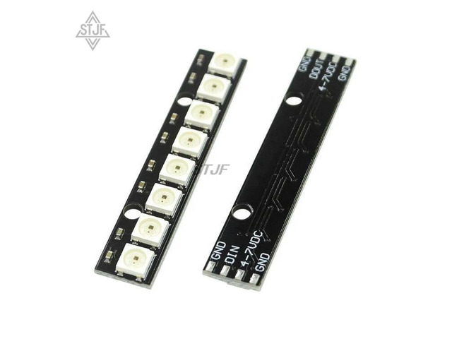 10PCS/LOT 8 channel WS2812 5050 RGB LED lights built-in full color-driven development board