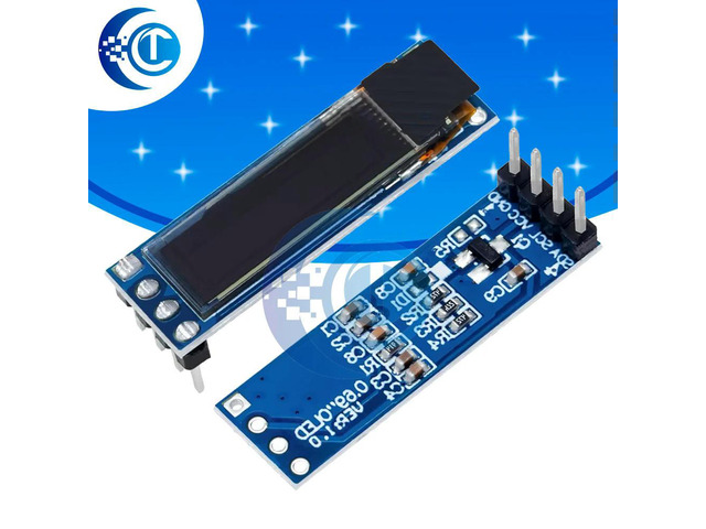 0.69 inch 96x16 OLED Display Module White Display 0.69' SSD1306 LCD Screen Control Board For 3-5.5V IIC Interface