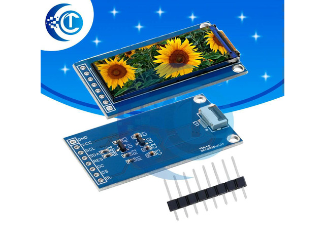 GC9107 1.45 Inch TFT LCD Module: 60×160 Small Full-View Screen SPI Color Display for