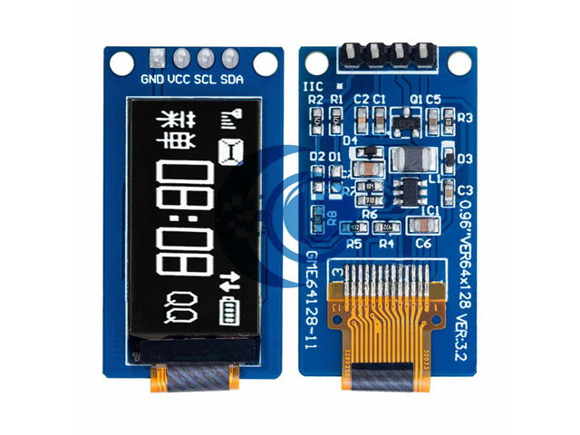 0.96-Inch 64×128 Vertical OLED Display (SSD1107) - Module for DIY Projects