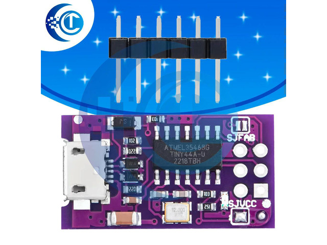 5V AVR Microcontroller Burner: ATtiny44 Download Programmer Module Compatible for UNO Development Board