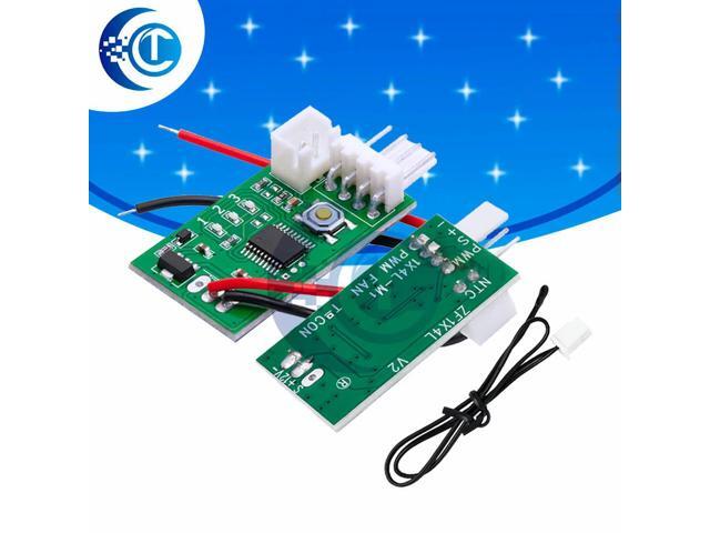 4-Wire PWM Fan Speed Governor (DC 12V): STK IC-Powered, Temperature Control Switch for PC CPU Cooler Fan W/ Alarm