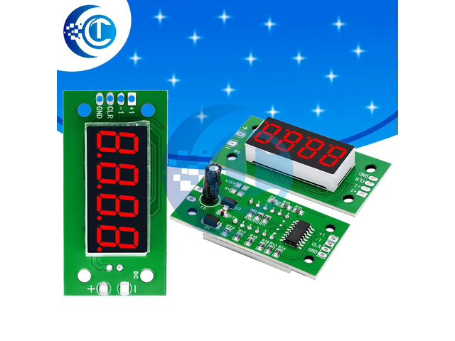0-9999 Digital Counter Module: DC 4-25V LED Display with Low-Level Switching & Power-Off Memory Function