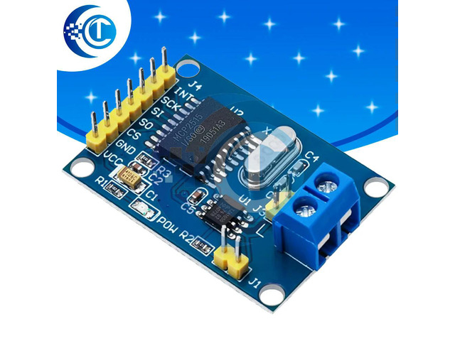 1PCS EGBO MCP2515 CAN Bus Module TJA1050 receiver SPI For 51 MCU ARM controller