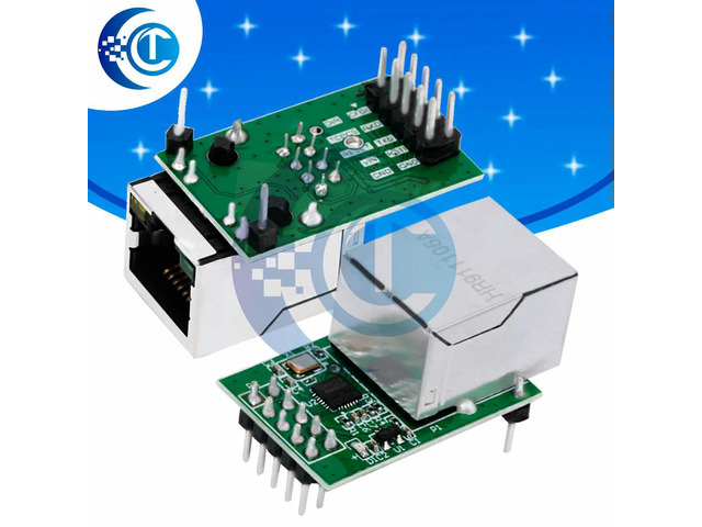 CH9120 3.3V Ethernet-to-TTL Serial Converter Module: 10M Ethernet Interface with Transparent Transmission