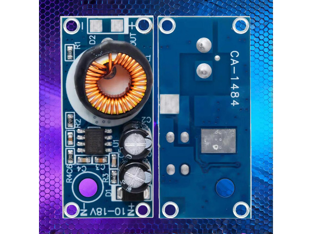 High-Efficiency MP1484EN Power Module - 10V-18V to 5V Buck Converter with Heat Sink for RC Model Aircraft