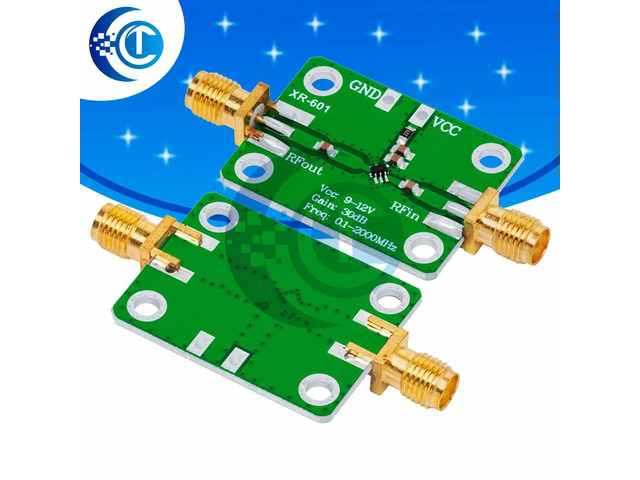 0.1-2000MHz RF Wideband Amplifier High Gain 30dB Low-noise Amplifier LNA Development Board