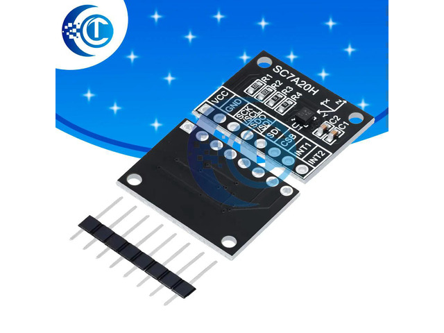 clt it SC7A20H High Precision 3-Axis Gravity Acceleration Tilt Angle Sensor Module IIC/SPI Transmission