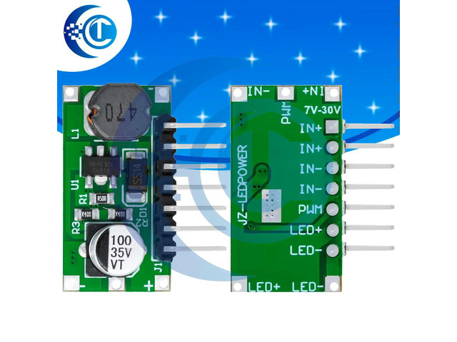 700mA 3W PWM LED Dimming Driver DC-DC Buck Converter 7-30V to 1.2-28V