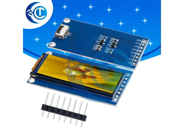 1.68' Long Bar TFT Display (NV3007) 148x142 Full View Angle SPI Color Screen for Projects