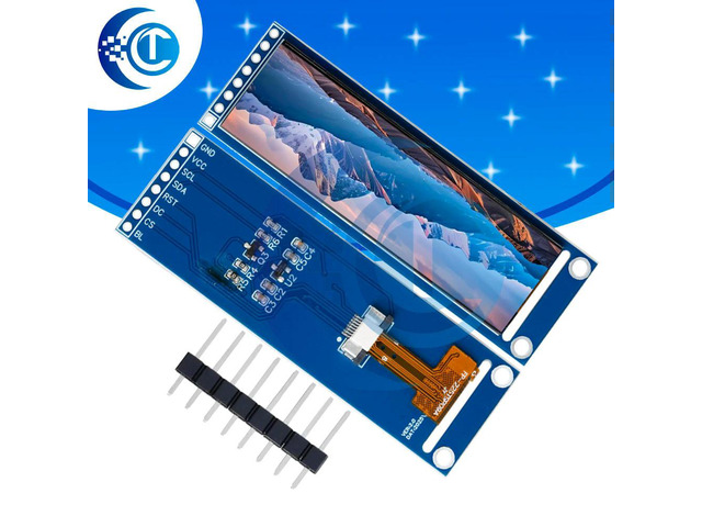 2.25-inch TFT LCD ST7789 small screen 76*284 module LCD full view SPI color screen for