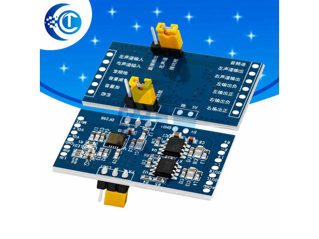 Digital Audio Power Amplifier Module: 3W Amp Board with Button-Adjustable Electronic Volume Control