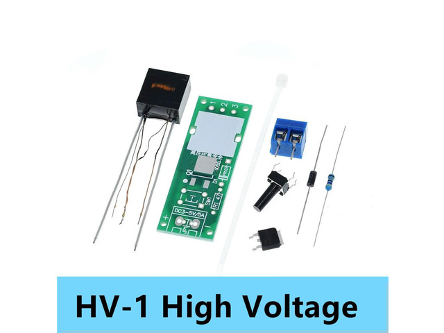DC 3-5V HV-1 High Voltage Generator Module, DIY Arc Ignition Lighter Kit Arc Cigarette Igniter Arc Generator Board