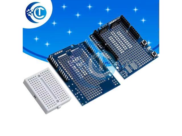 1PC ProtoShield Prototype Board for UNO: With SYB-170 Mini Breadboard Expansion Compatible