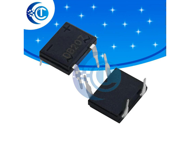 10pcs/lot diode bridge retifica DB207 DIP-4 DB207S DIP4 2A 1000V power diode rectifier 1000v electronic components