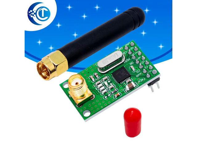 CLT IT NRF905 Module Transmitter Receiver Board NF905SE With Antenna FSK GMSK Low Power 433mhz