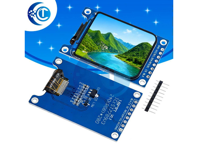 1.69 Inch 1.69' Color TFT Display Module HD IPS LCD LED Screen 240X280 SPI Interface ST7789 Controller For