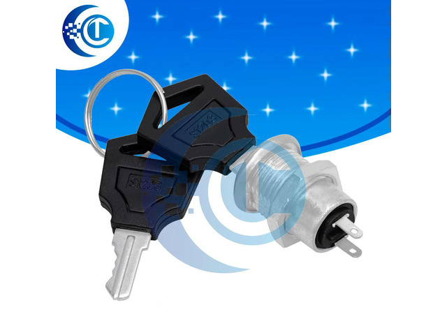 12mm Stainless Steel Electronic Key Switch ON OFF Lock Switch Phone Lock Security Power Switch 12*21mm S1203 2PIN 2 Keys 5.0