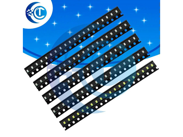Ultra-Bright 0805 SMD LED Assortment - 5 Colors, 100PCS Total (20PCS/Color) for DIY Electronics