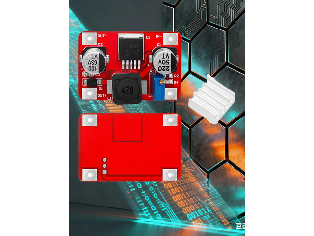 LM2577 3A Boost Converter Module: 3.5-35V Input 5-56V High-Voltage Output With Status Indicator