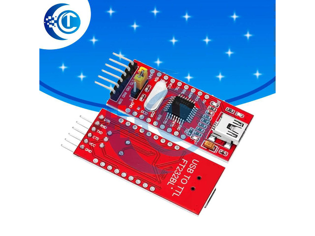 FT232BL FTDI USB to TTL Serial Converter Adapter Module 3.3V-5.5V Mini USB Port Upgraded FT232RL for