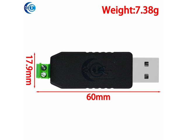 Wide Compatibility RS485 to USB Adapter, Compatible with XP/7/10/11, Vista, Linux, macOS, WinCE 5.0