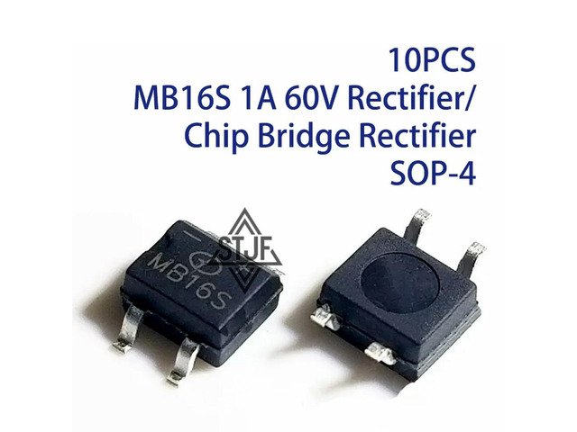 10PCS MB16S 1A 60V Rectifier/Chip Bridge Rectifier SOP-4