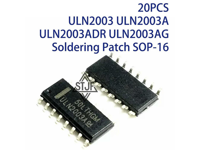 20PCS ULN2003 ULN2003A ULN2003ADR ULN2003AG Soldering Patch SOP-16