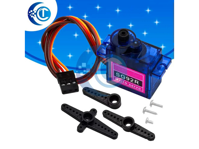 SG92R 9g High Torque Servo Motor, 2.5KG Nylon Carbon Fiber Gear SG90 Replacement for RC Airplane Models