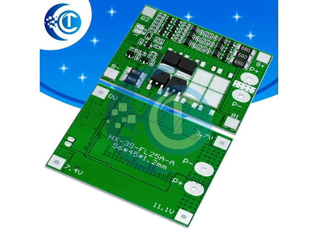 3S 11.1V 12.6V 15A BMS Protection Board with Balance Function for Lithium Pack