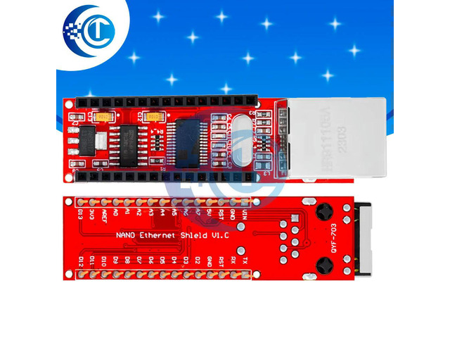 ENC28J60 Ethernet Shield Network Module for Nano V3.0 HR911105A Web Server Ethernet Controller Board