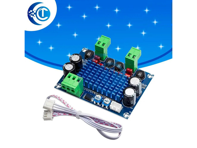 XHM572 TPA3116D2 120W×2 DualChannel Digital Audio Amplifier Board 5V28V Chassis Plugin Module