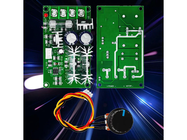 10-60V 20A PWM DC Motor Speed Controller High Power Adjustable Driver Board With ON/OFF Switch