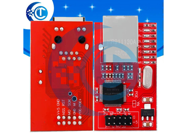 Mini W5100 Network Ethernet Shield Module 3.3V/5V, LAN Expansion Board Compatible with for R3 Mega2560