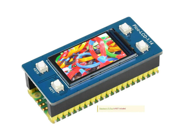 1.14inch LCD Display Module for Raspberry Pi Pico 65K Colors 240*135 SPI