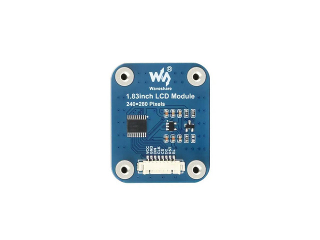 1.83inch LCD Display Module, 240Ã—280 Resolution,SPI Interface,IPS LCD,65K Colors,Rounded Corners Micro LCD Display