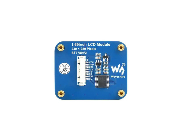 1.69inch LCD Display Module, 240×280 Resolution, SPI Interface, IPS, 262K Colors