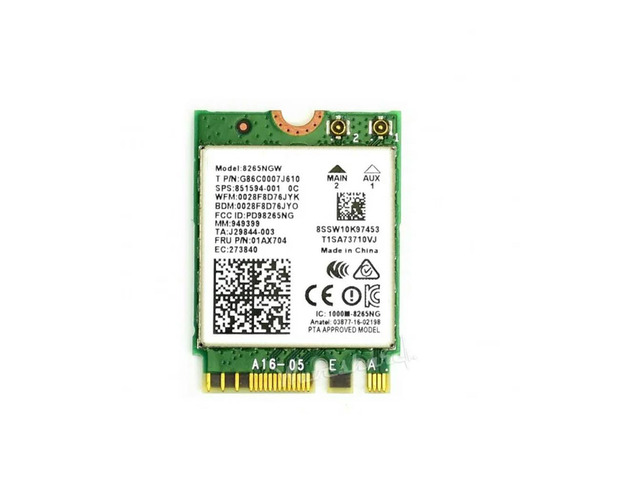 -AC8265 NIC, Dual-Band Wi-Fi 5, Bluetooth 4.2, High Speed And Low Latency