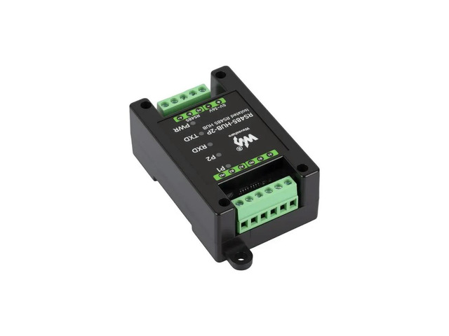 RS485-HUB-2P,Industrial-grade Isolated 2-Ch RS485 Hub,Rail-mount Support,Wide Baud Rate Range,Expands 2-ch RS485 Sub