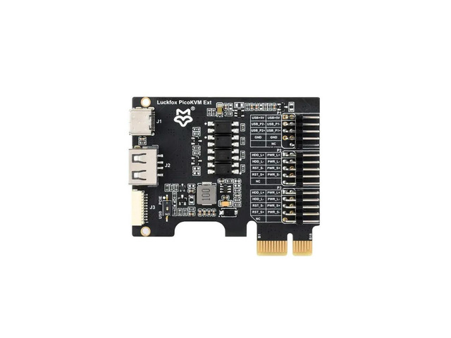 Luckfox PicoKVM Ext Expansion Board,Compatible With PCIe×1/×4/×8 /×16 Slots,Adapting Motherboard USB Ports,Works With PicoKVM