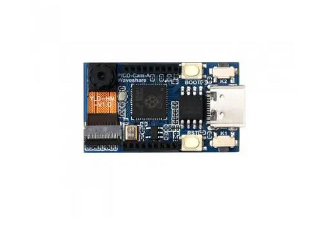 PICO-Cam-A RP2040 Microcontroller Camera Development Board,Onboard HM01B0 Grayscale And 1.14inch IPS LCD Display